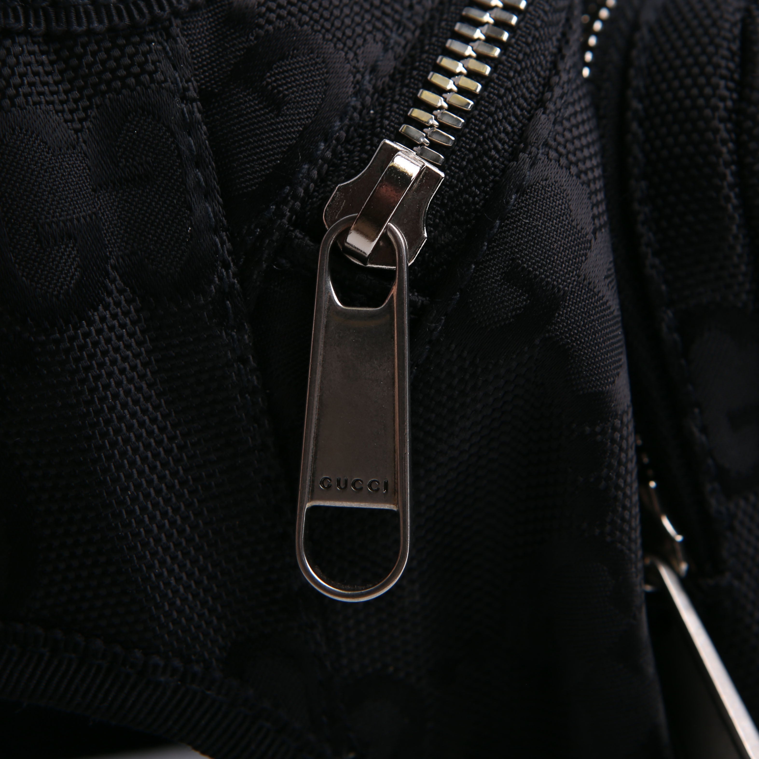 739372 Nylon Off the Grid Logo Belt Bag Black