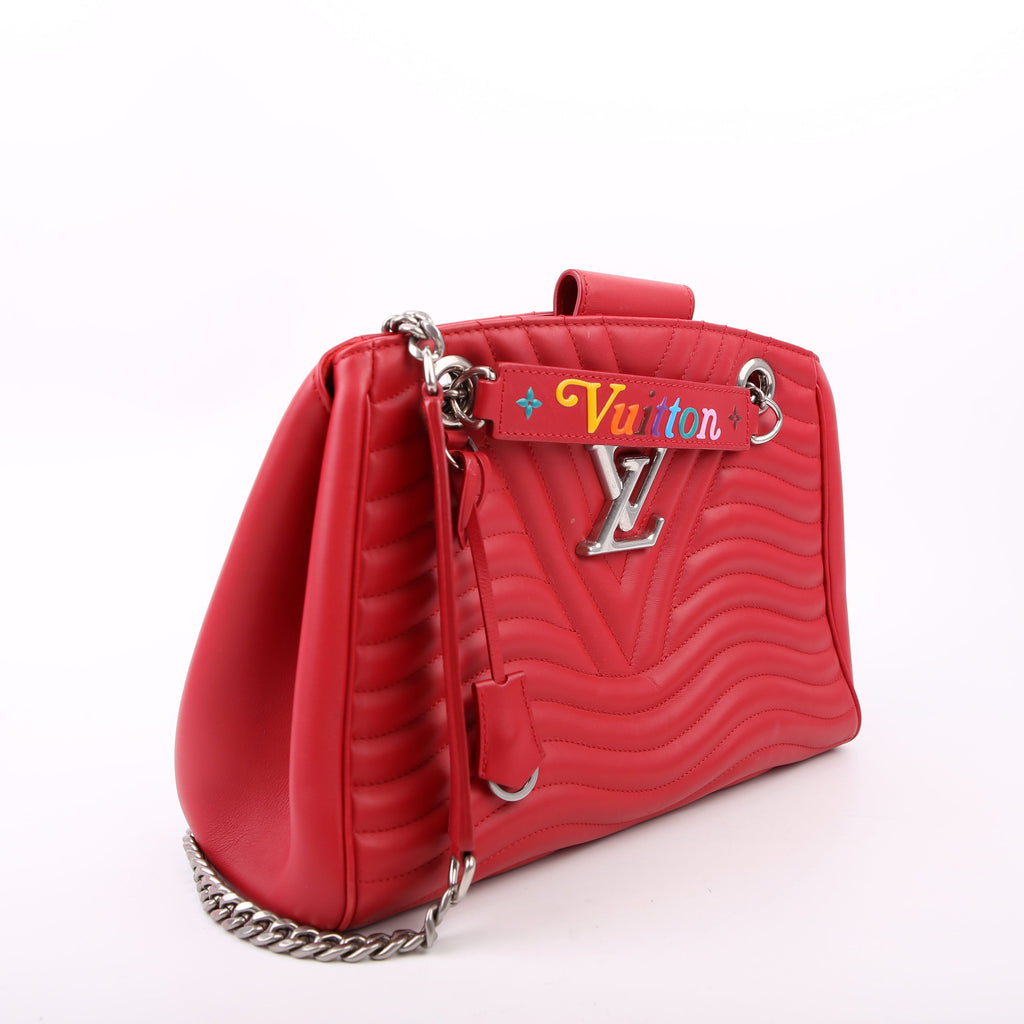New Wave Chain Tote Red