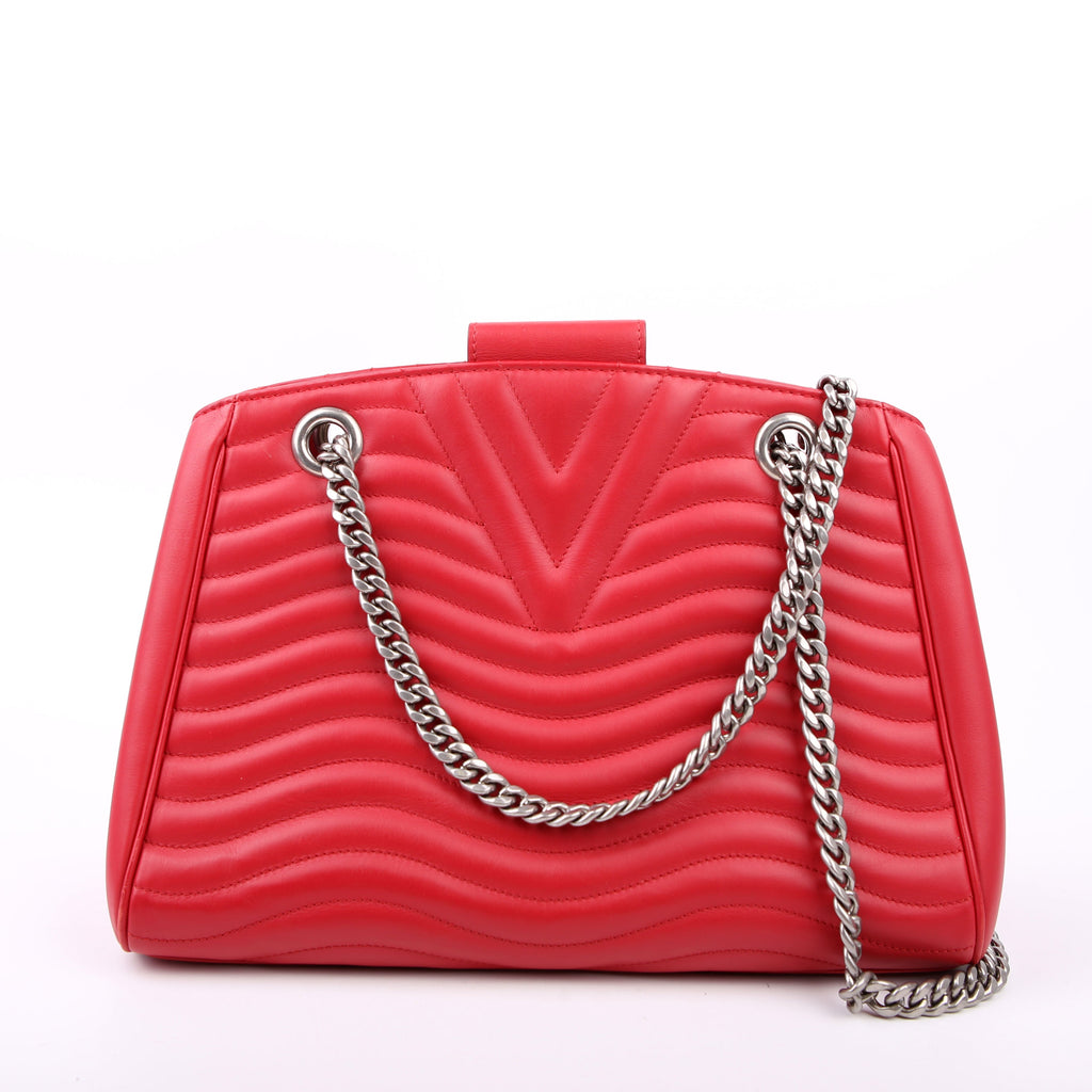 New Wave Chain Tote Red