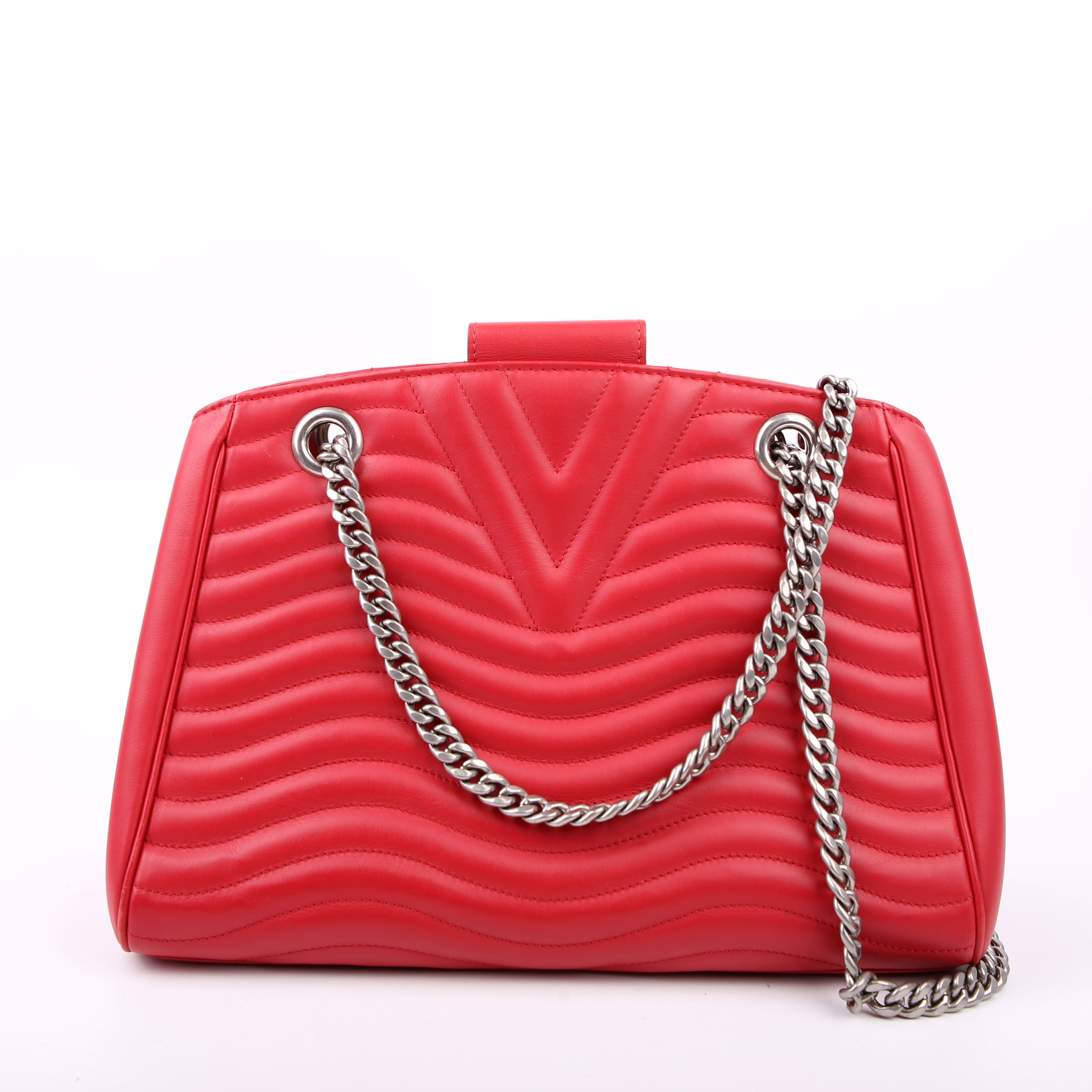 New Wave Chain Tote Red