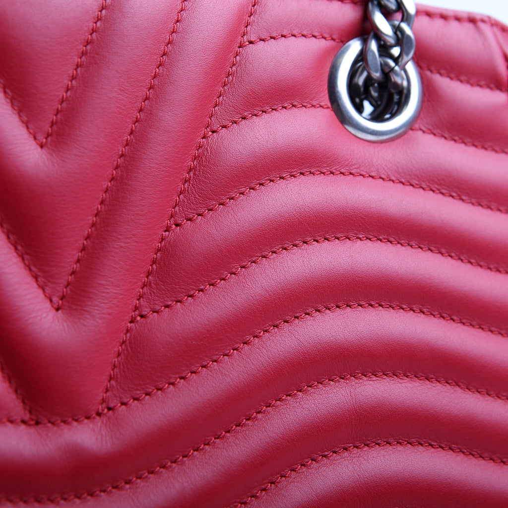 New Wave Chain Tote Red