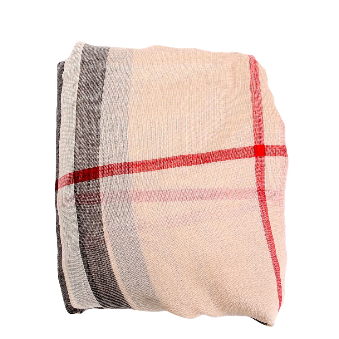 Giant Check Lightweight Wool/Silk