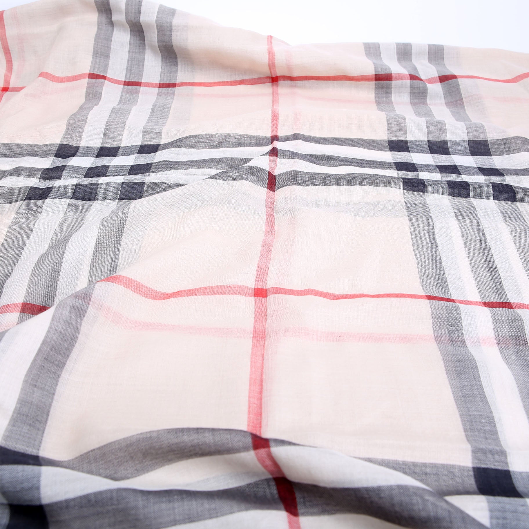 Giant Check Lightweight Wool/Silk