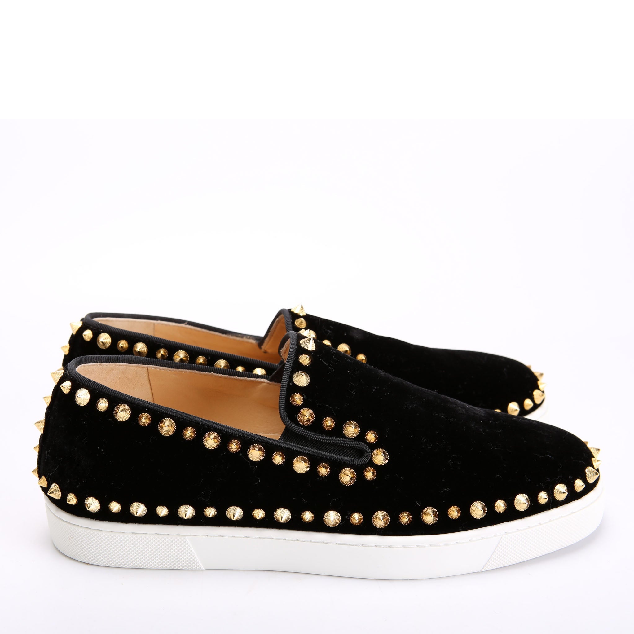Pik Boat Flat Size 38.5 Black/Gold