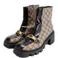 Gucci GG Supreme Interlocking Boot Size 40 Beige/Black
