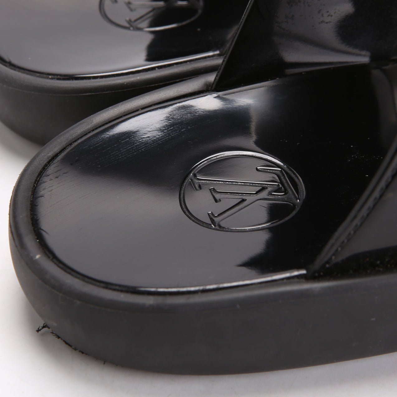 Sunbath Flat Mule Sandals Size 38 Black/Brown