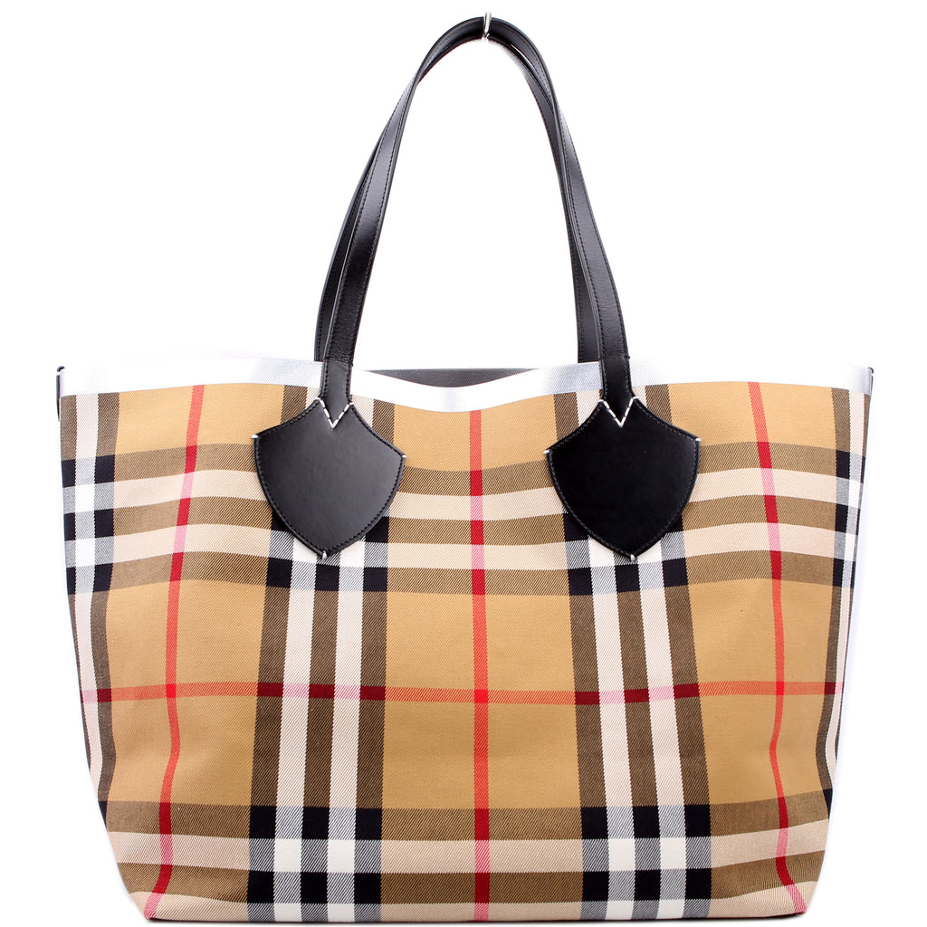 Vintage Check XL Reversible Tote