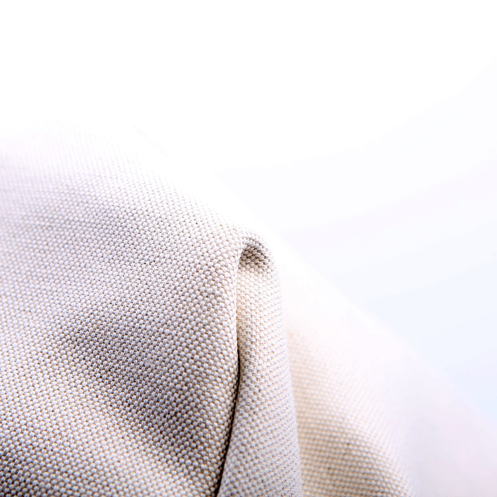 SAINT LAURENT Rive Gauche Canvas Maxi Tote White/Black