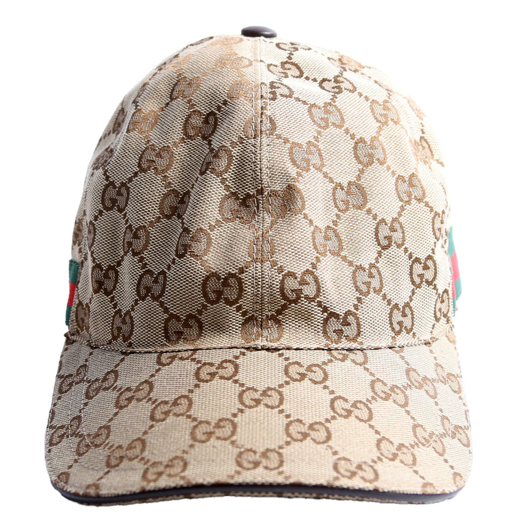 200035 GG Canvas Web Cap Size Medium