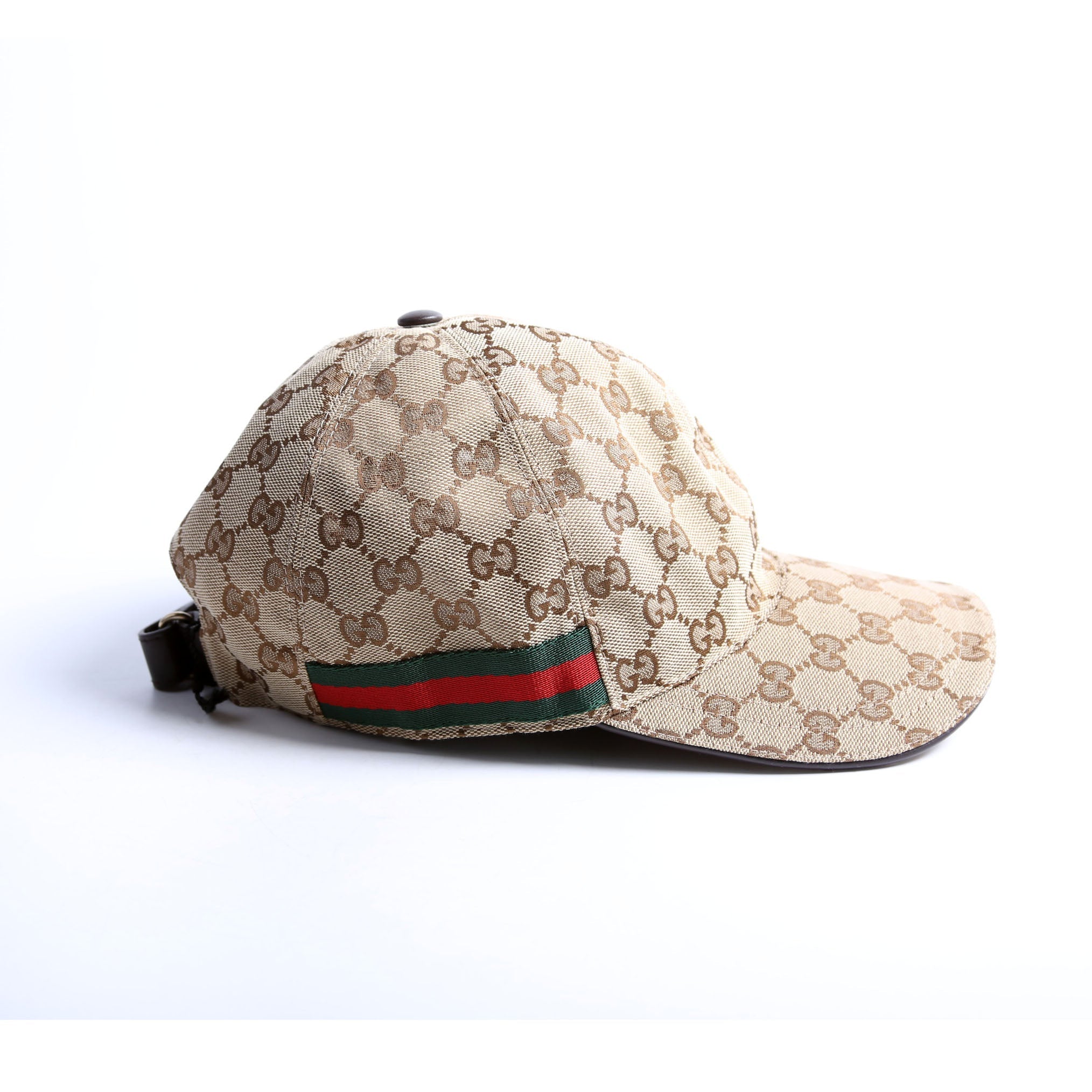 200035 GG Canvas Web Cap Size Medium
