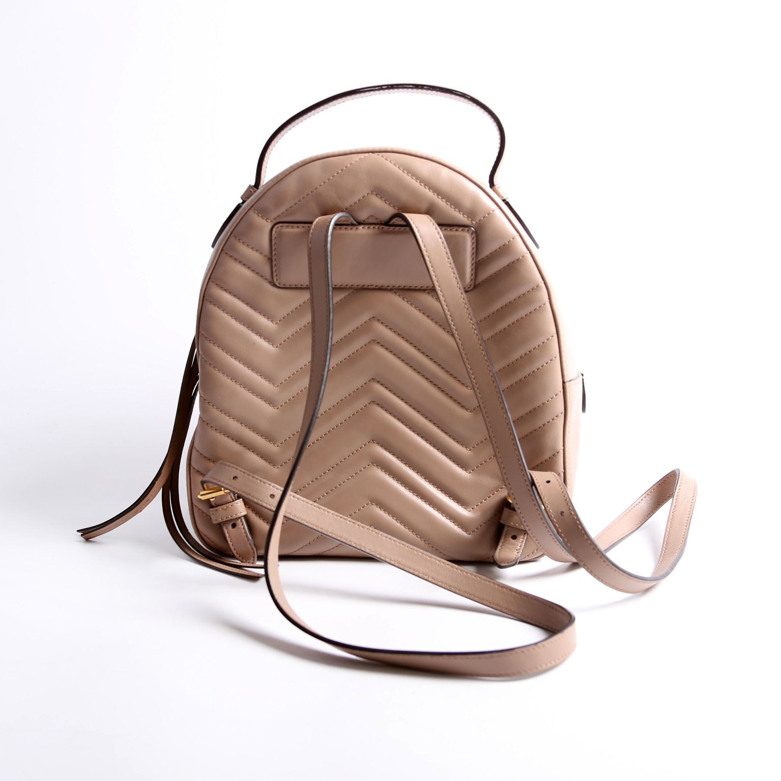 Gucci 476671 Marmont Backpack Tan