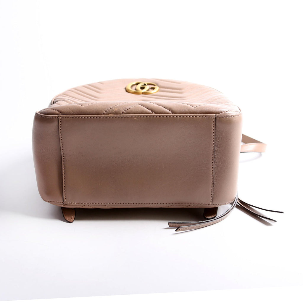 Gucci 476671 Marmont Backpack Tan