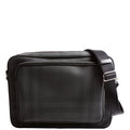 Marlon Check Messenger Black
