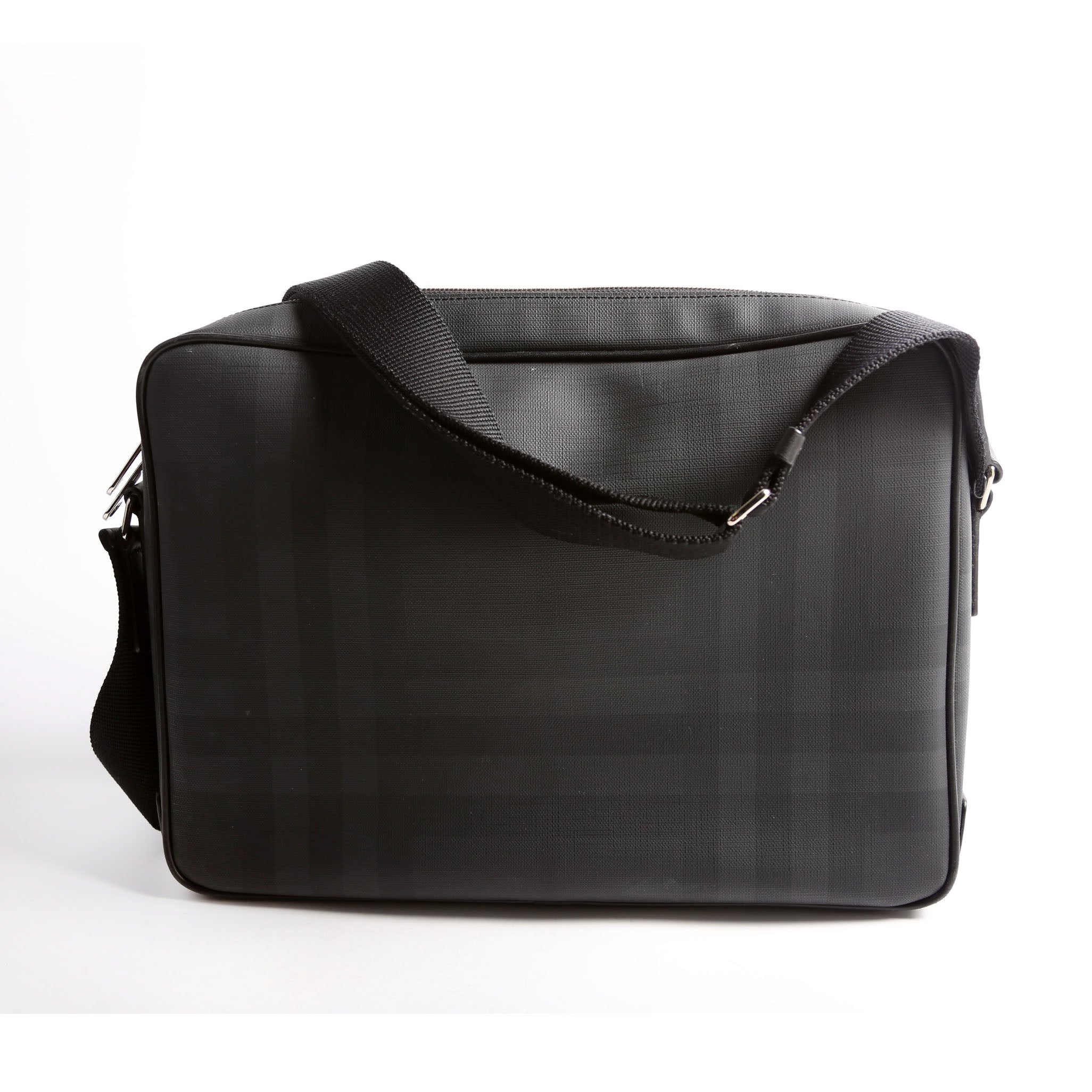 Marlon Check Messenger Black