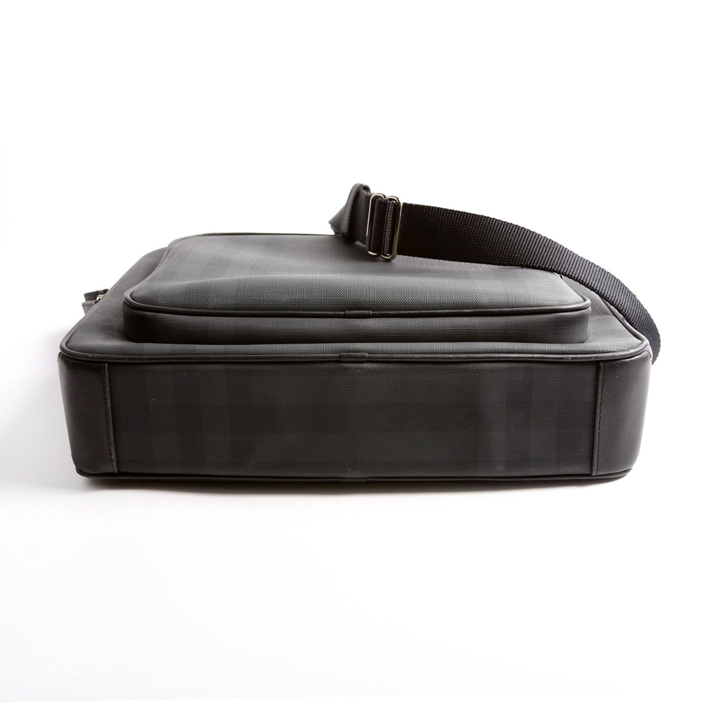 Marlon Check Messenger Black