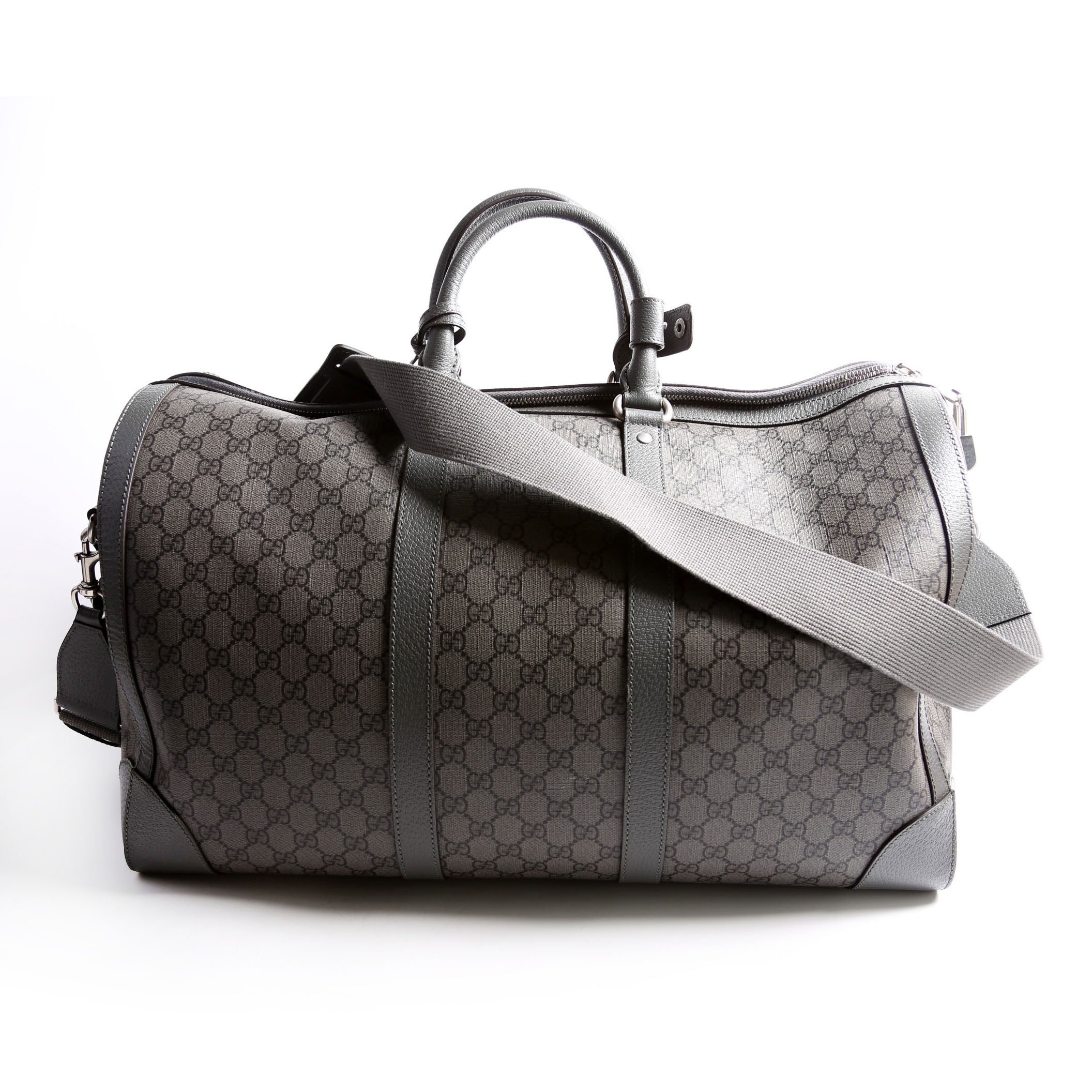 Gucci 724612 Savoy Large Duffle Bag Grey