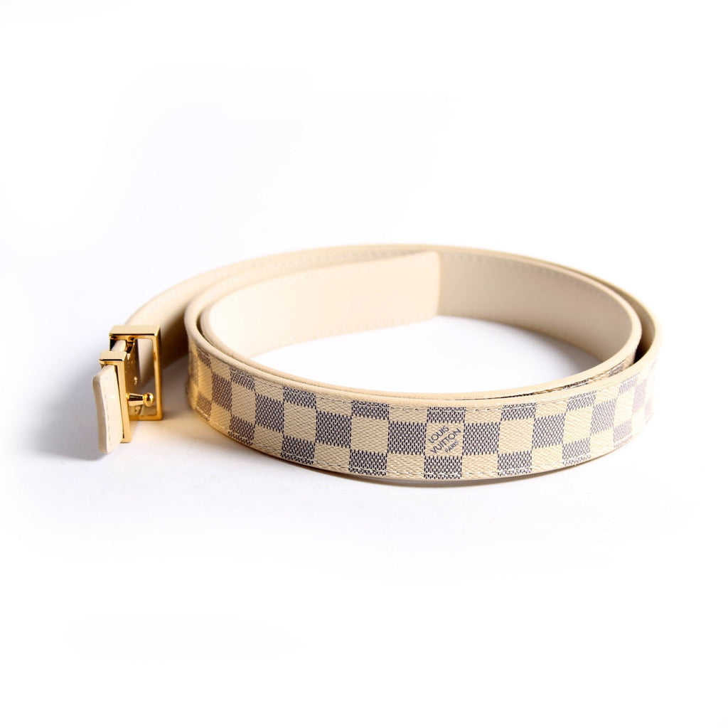 LV Initiales 25MM Damier Azur Belt Size 90/36