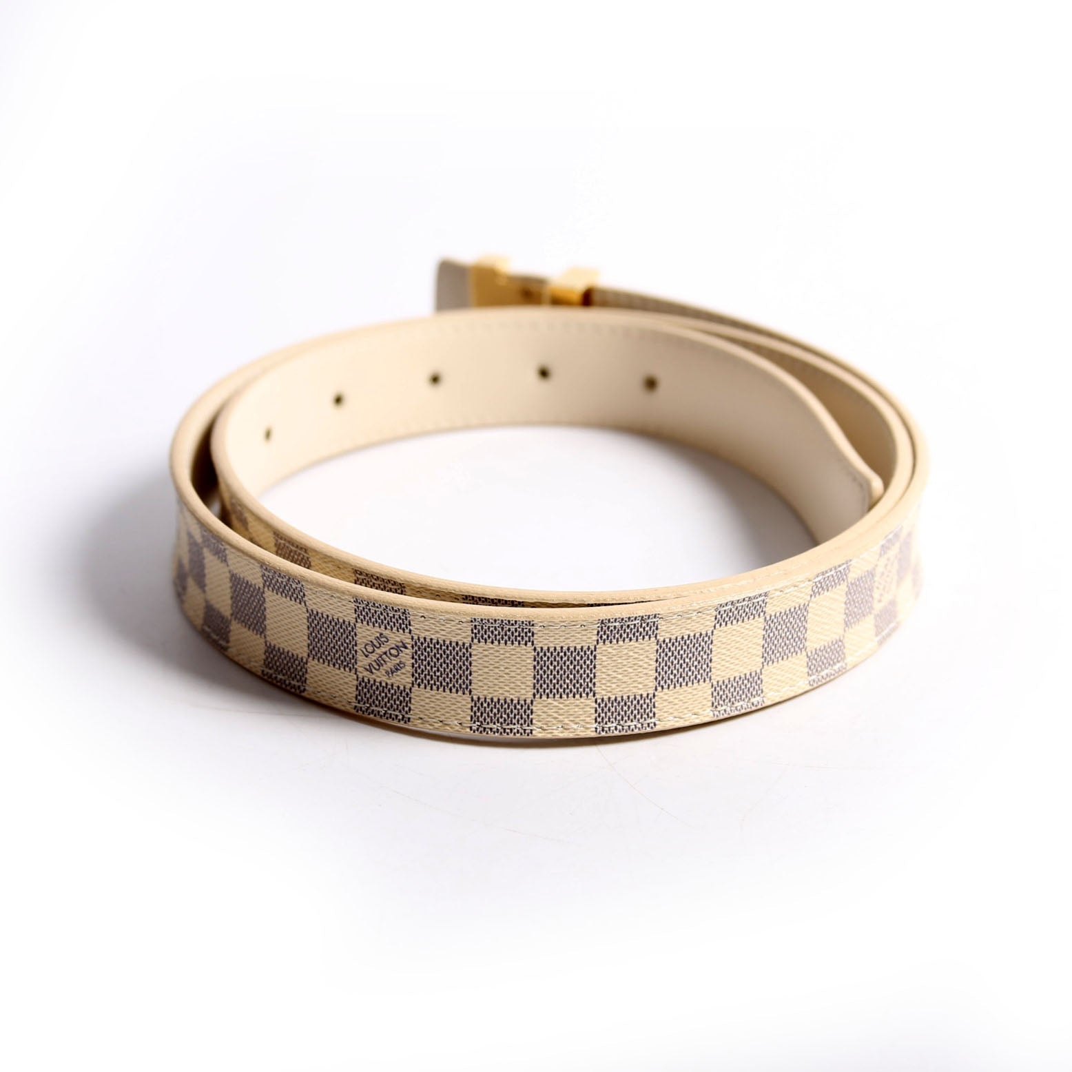 LV Initiales 25MM Damier Azur Belt Size 90/36
