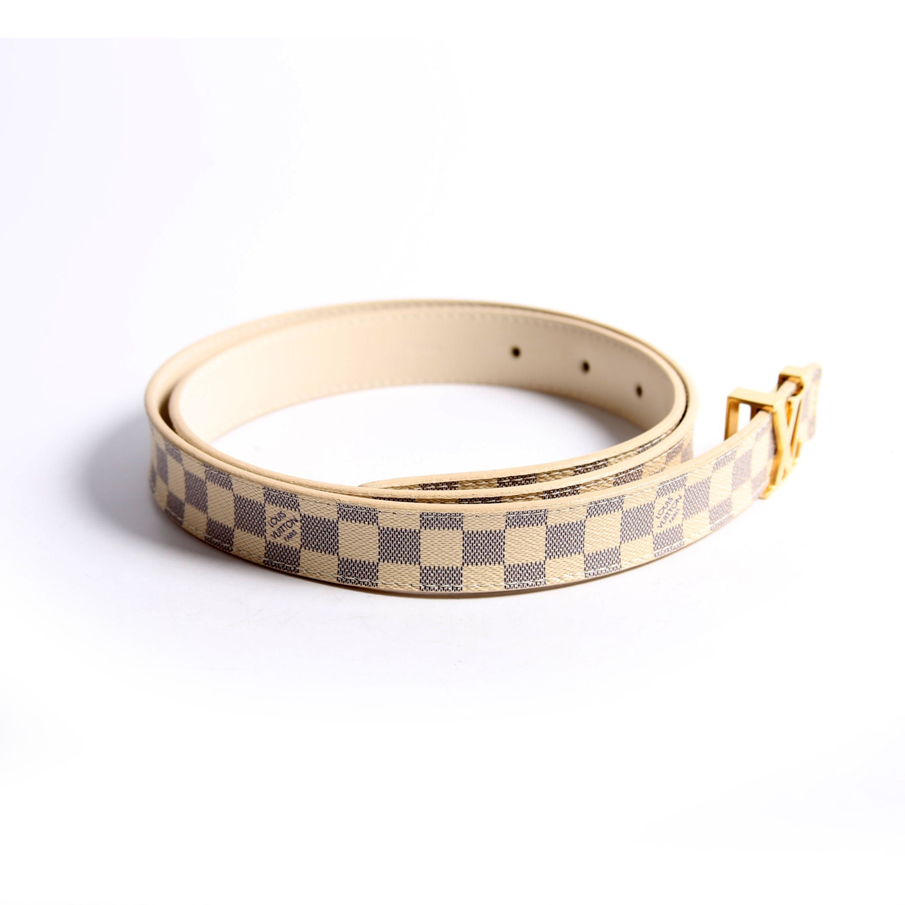 LV Initiales 25MM Damier Azur Belt Size 90/36