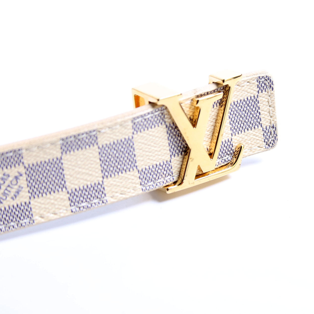 LV Initiales 25MM Damier Azur Belt Size 90/36