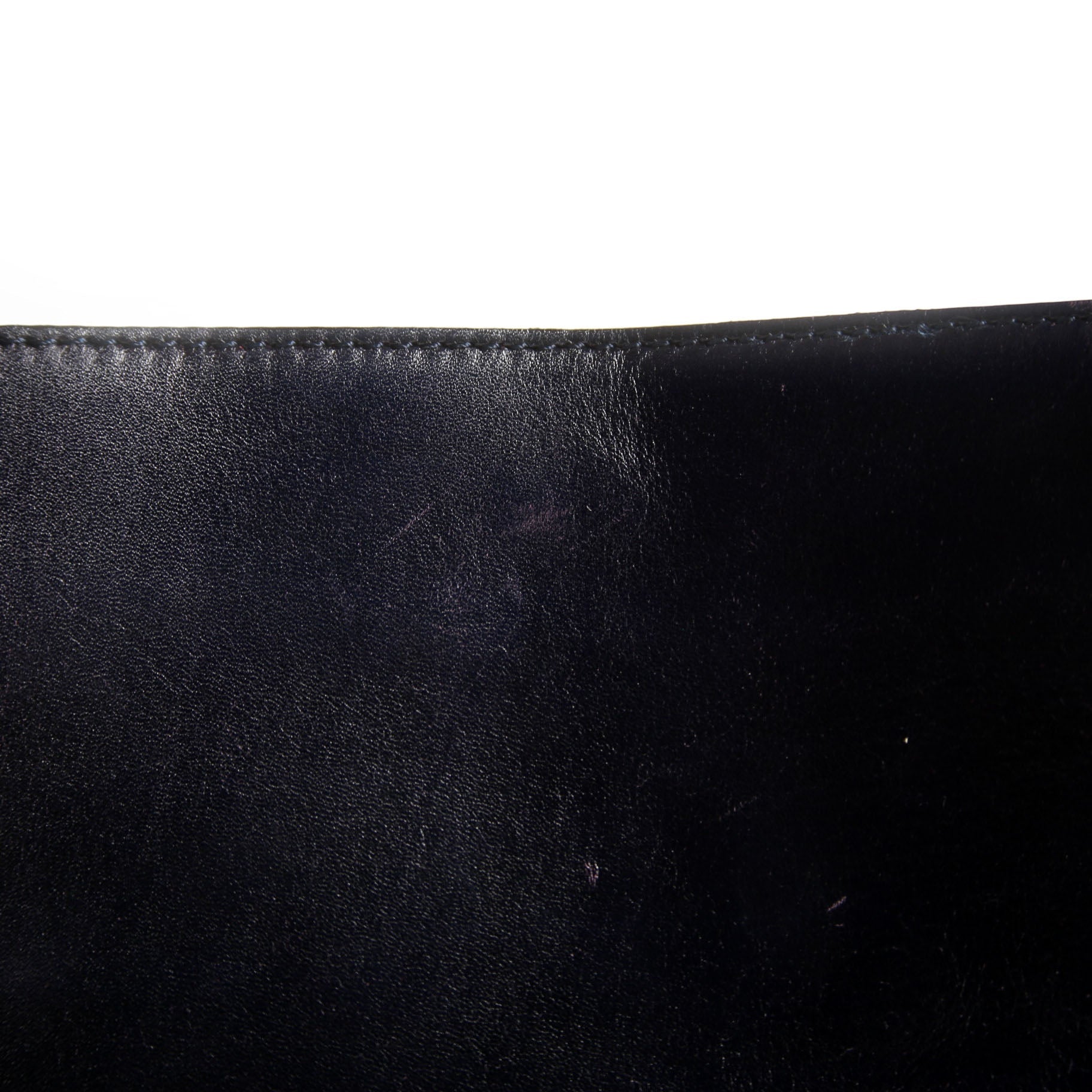 101345 Horsebit Leather Tote Navy