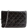 WOC Classic Quilted Lambskin Black