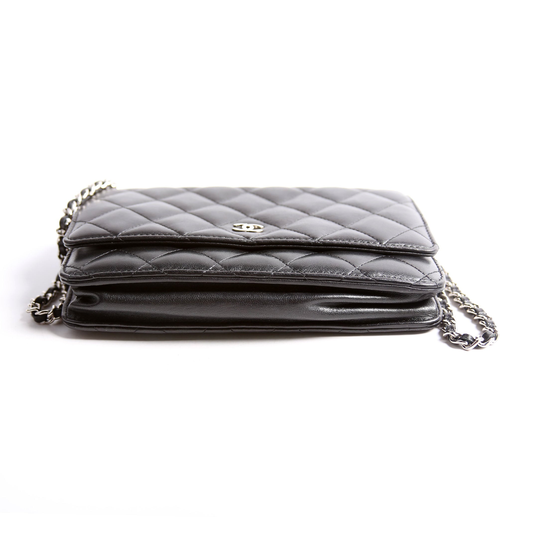 WOC Classic Quilted Lambskin Black