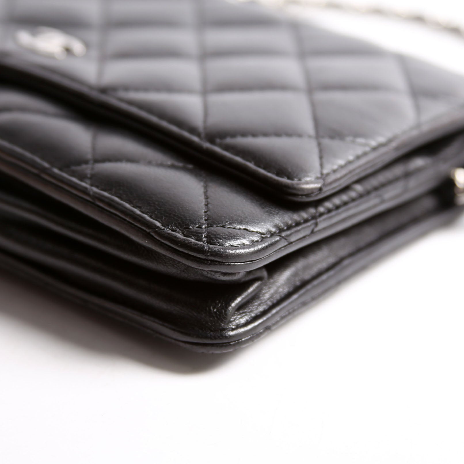 WOC Classic Quilted Lambskin Black