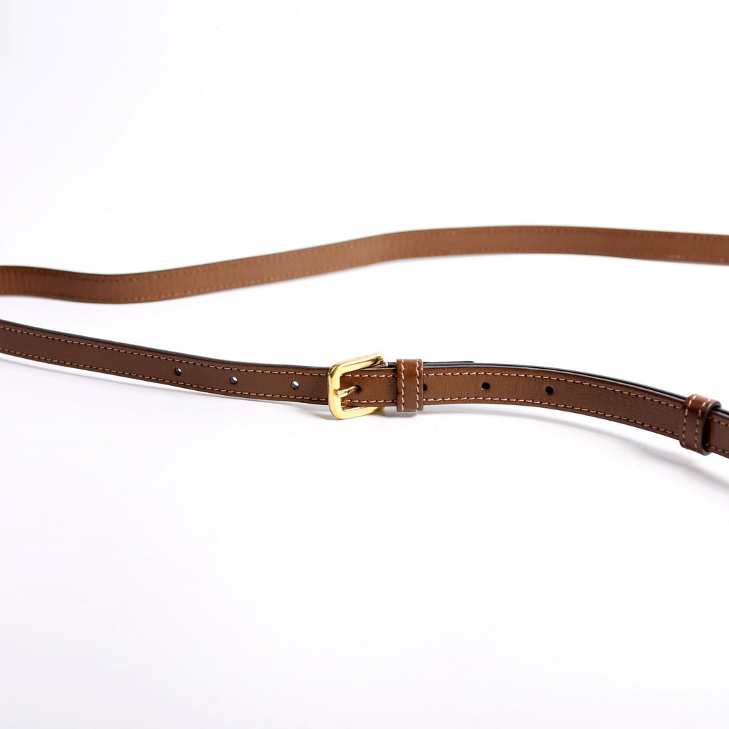 760196 Horsebit 1955 GG Supreme Shoulder Bag Small Brown