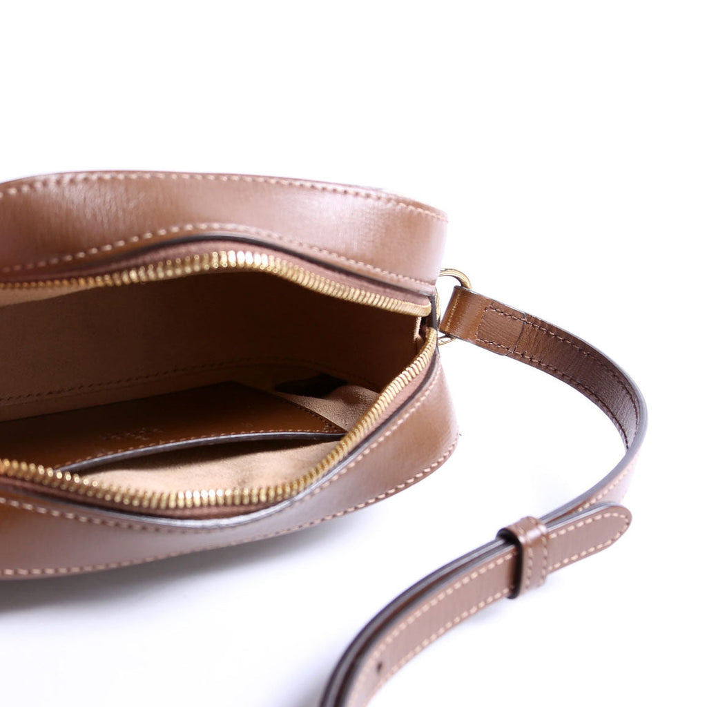 760196 Horsebit 1955 GG Supreme Shoulder Bag Small Brown