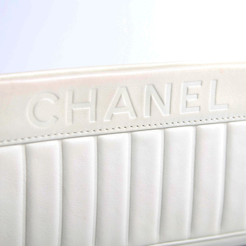 Vertical Quitl Lax Bag Small 8M Ivory