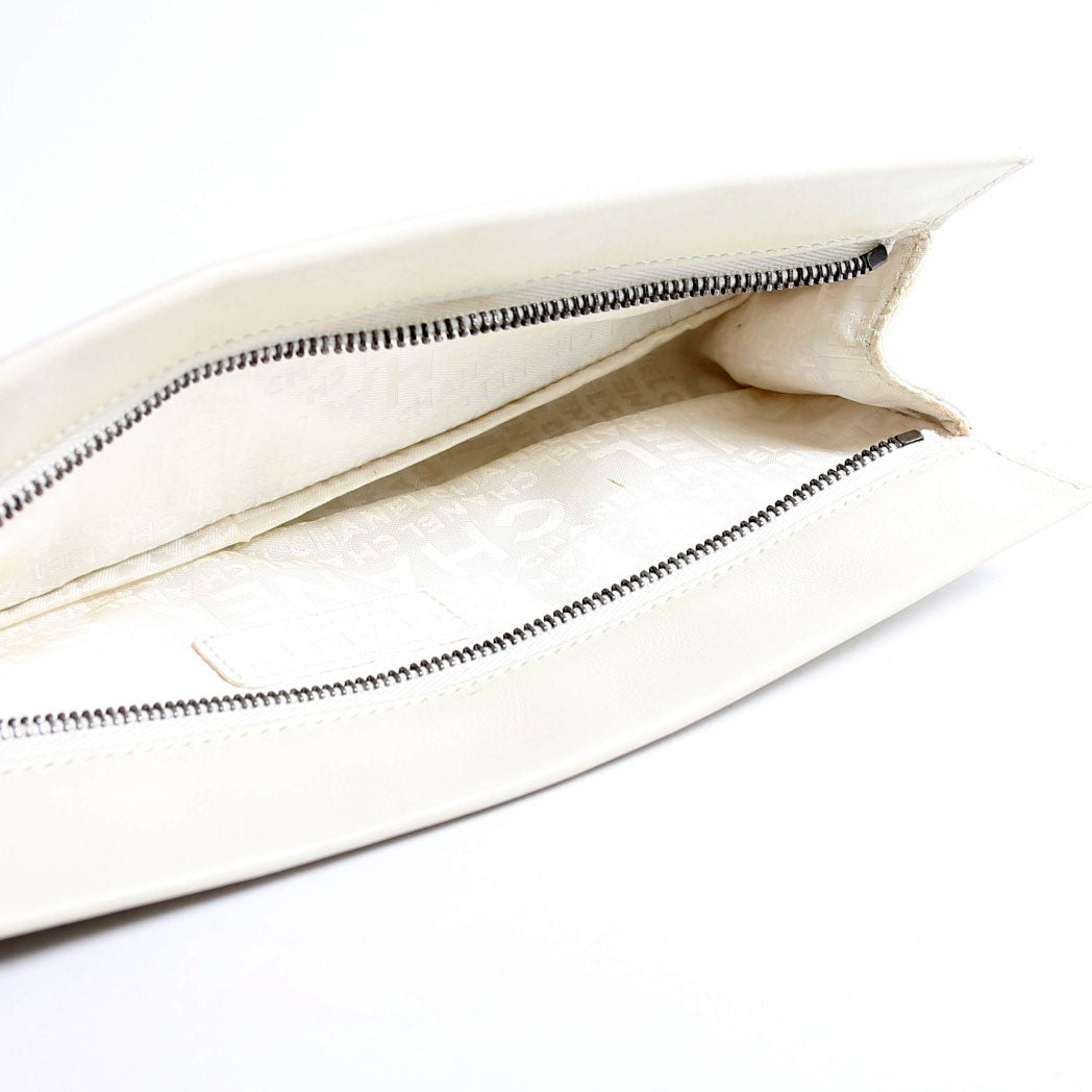 Vertical Quitl Lax Bag Small 8M Ivory