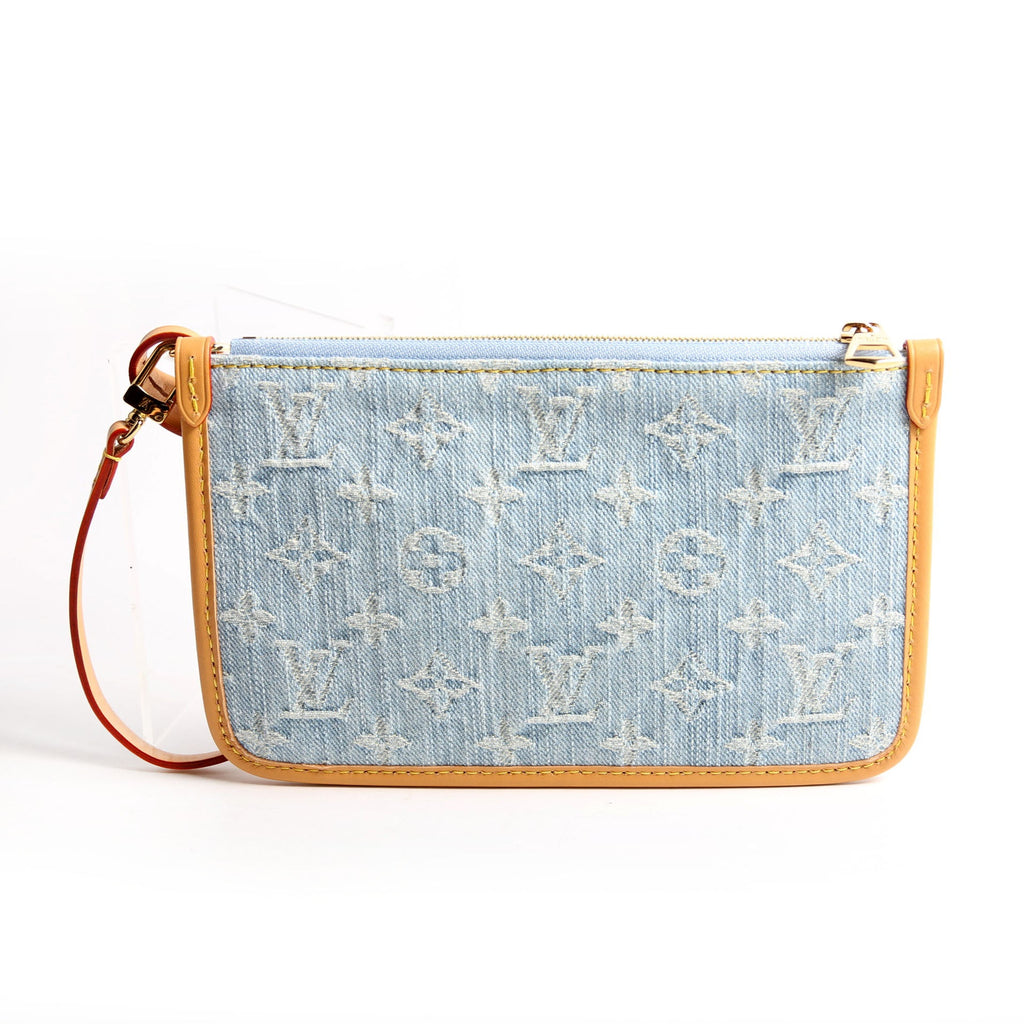 Pochette Only Carryall PM Denim Monogram Blue/Brown