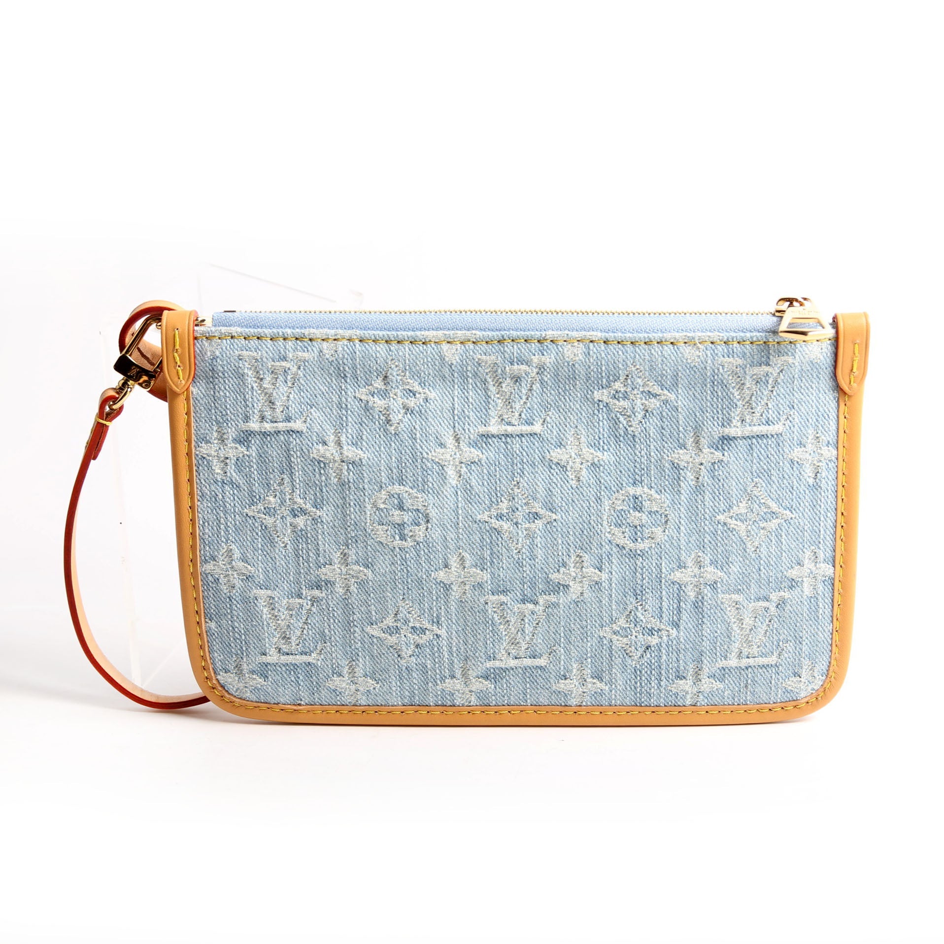 Pochette Only Carryall PM Denim Monogram Blue/Brown
