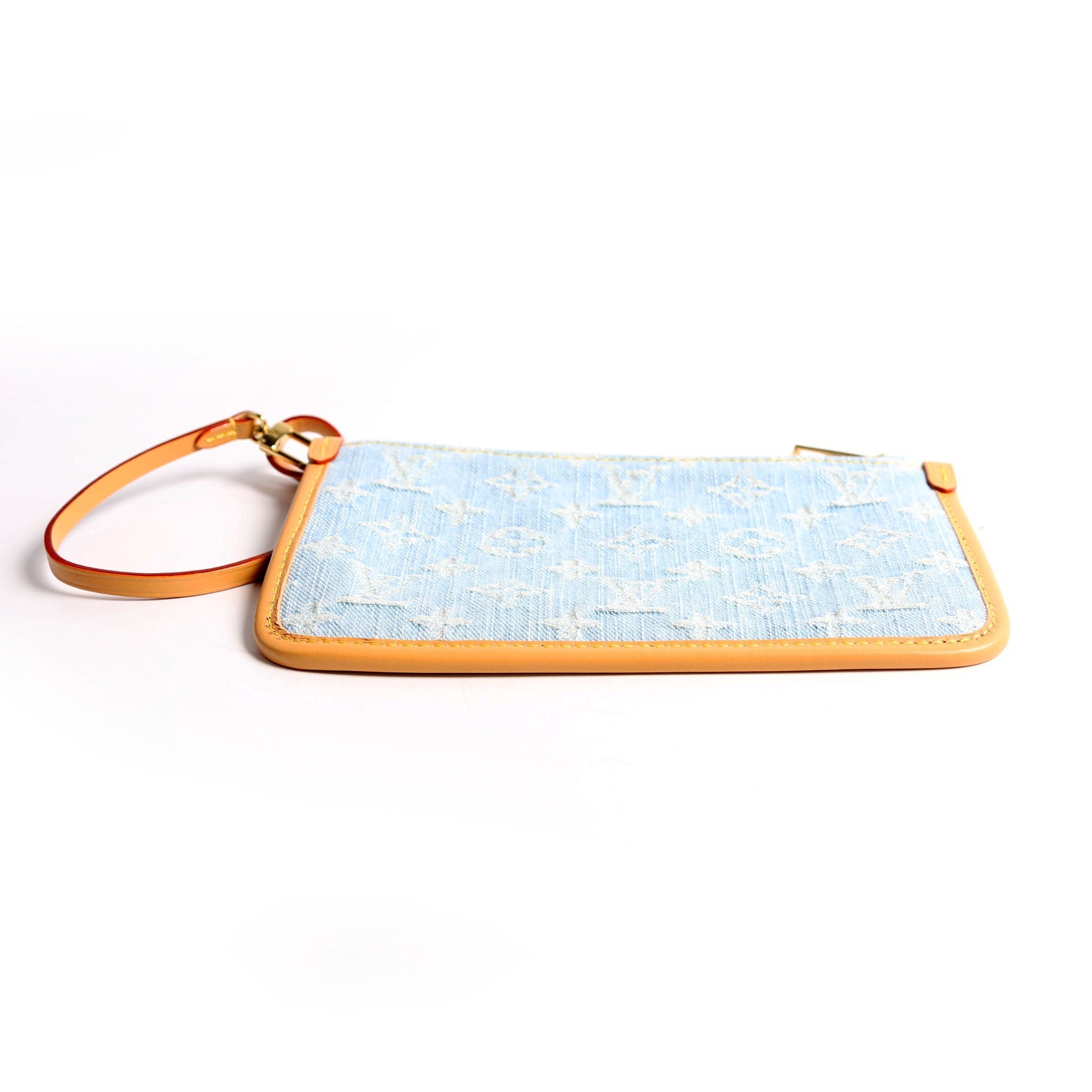 Pochette Only Carryall PM Denim Monogram Blue/Brown
