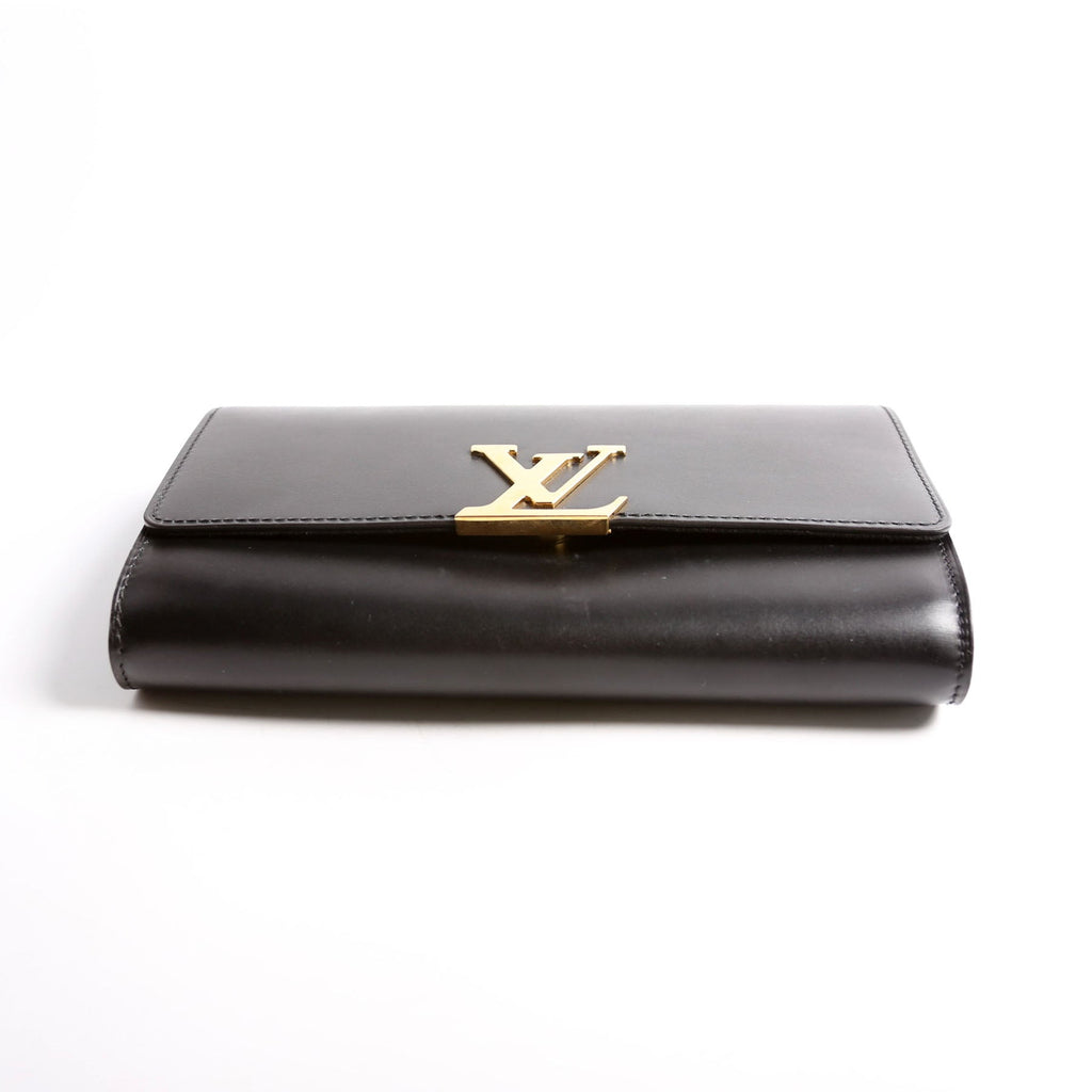 Louise GM Chain Bag Calfskin Black