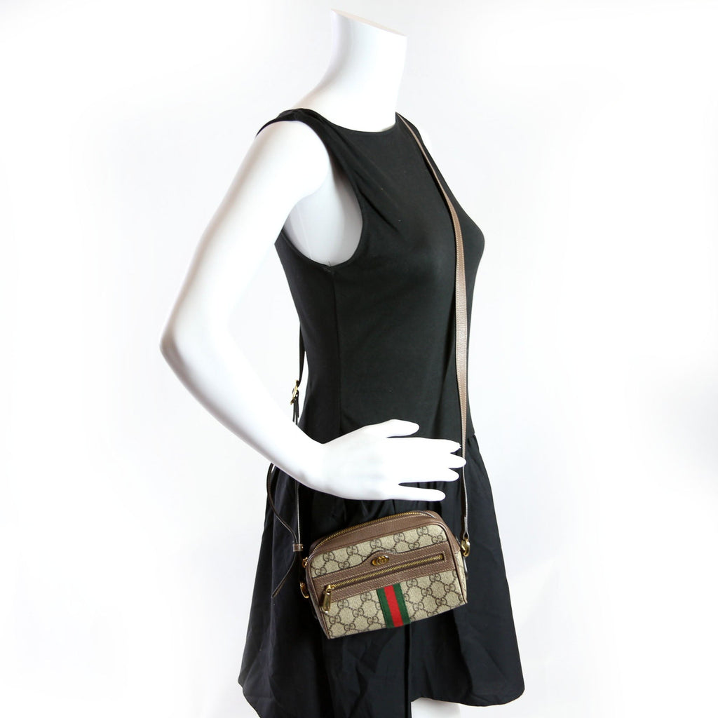 517350 GG Supreme Mini Ophidia Brown