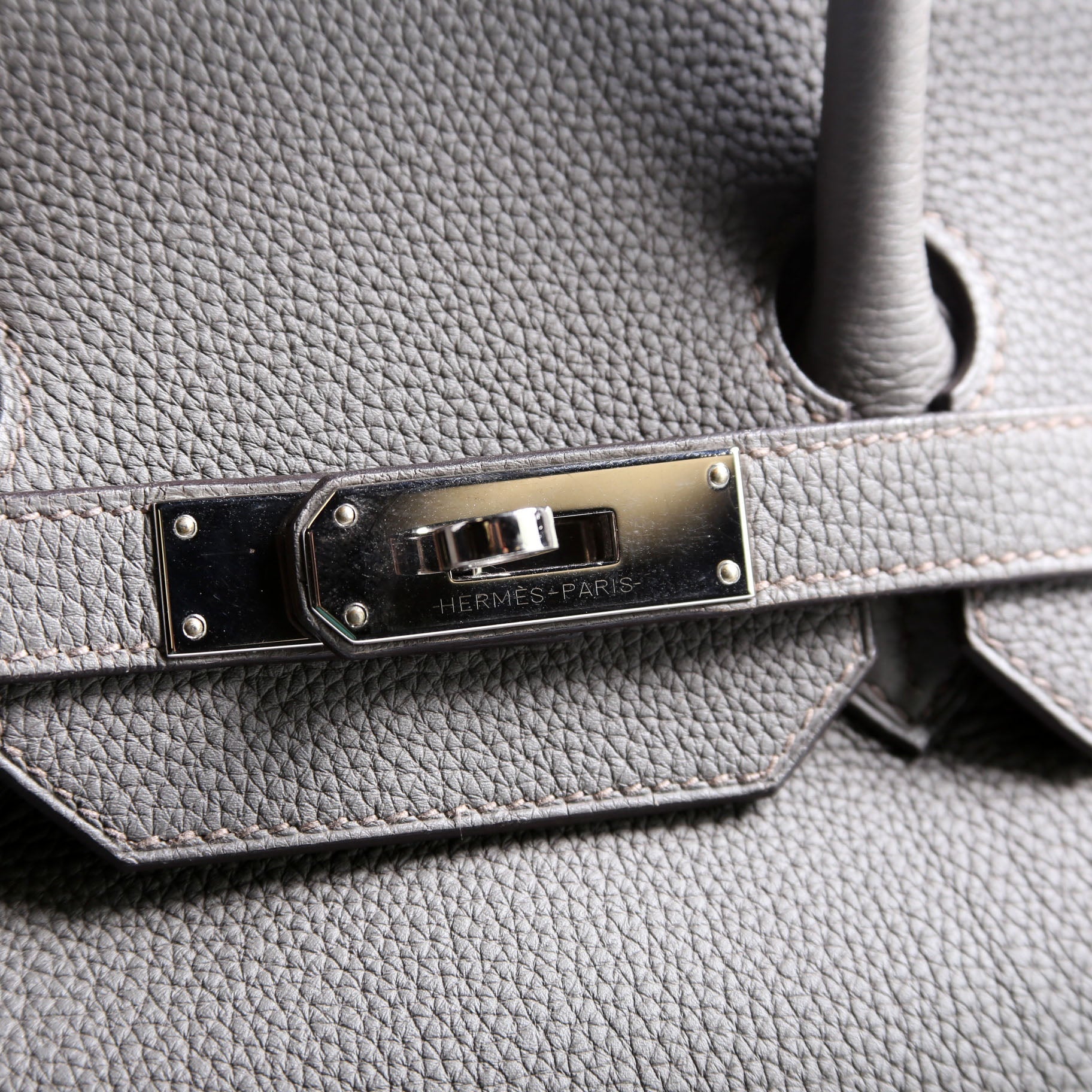 Hermes Birkin 35 Togo 2017 Etain/Palladium
