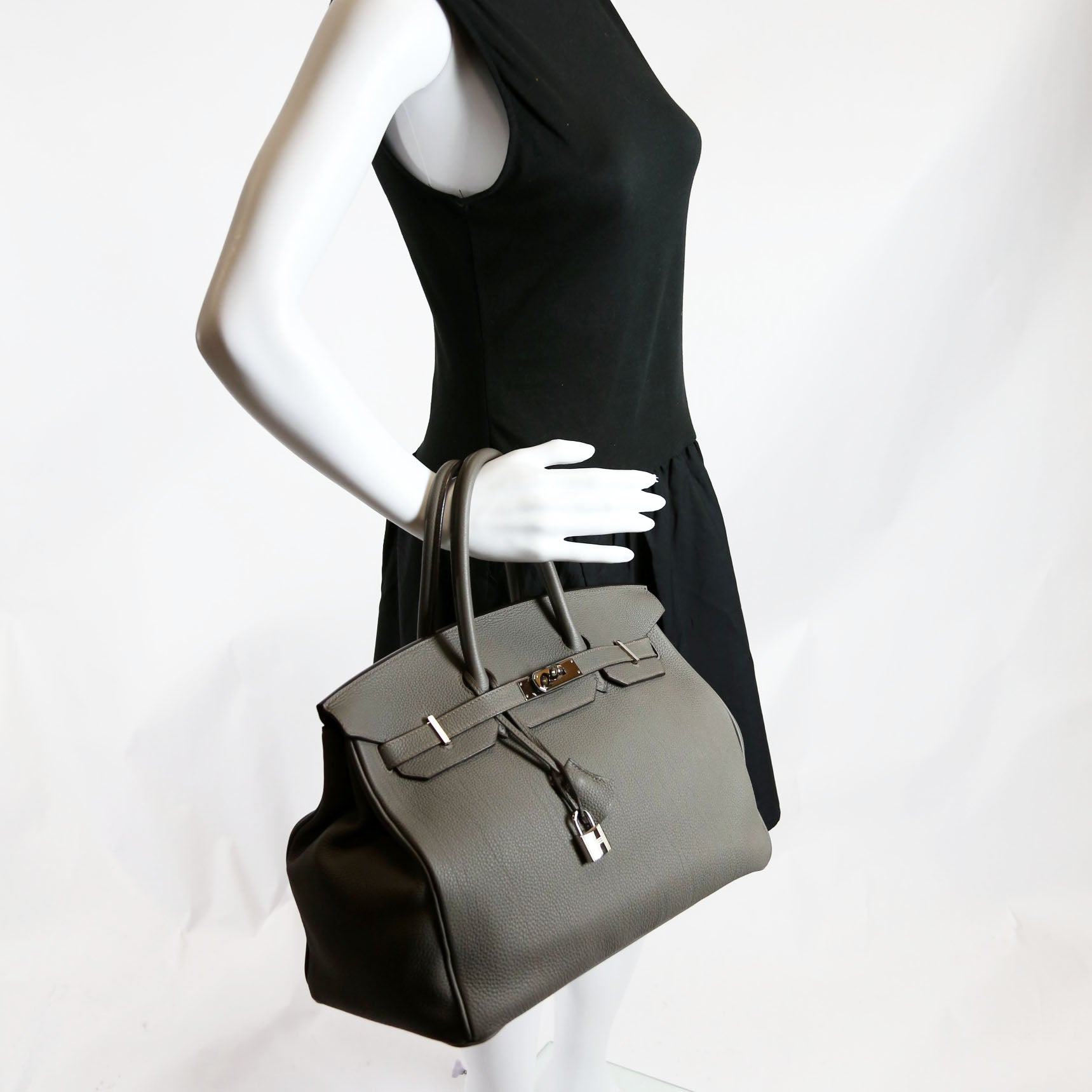 Hermes Birkin 35 Togo 2017 Etain/Palladium