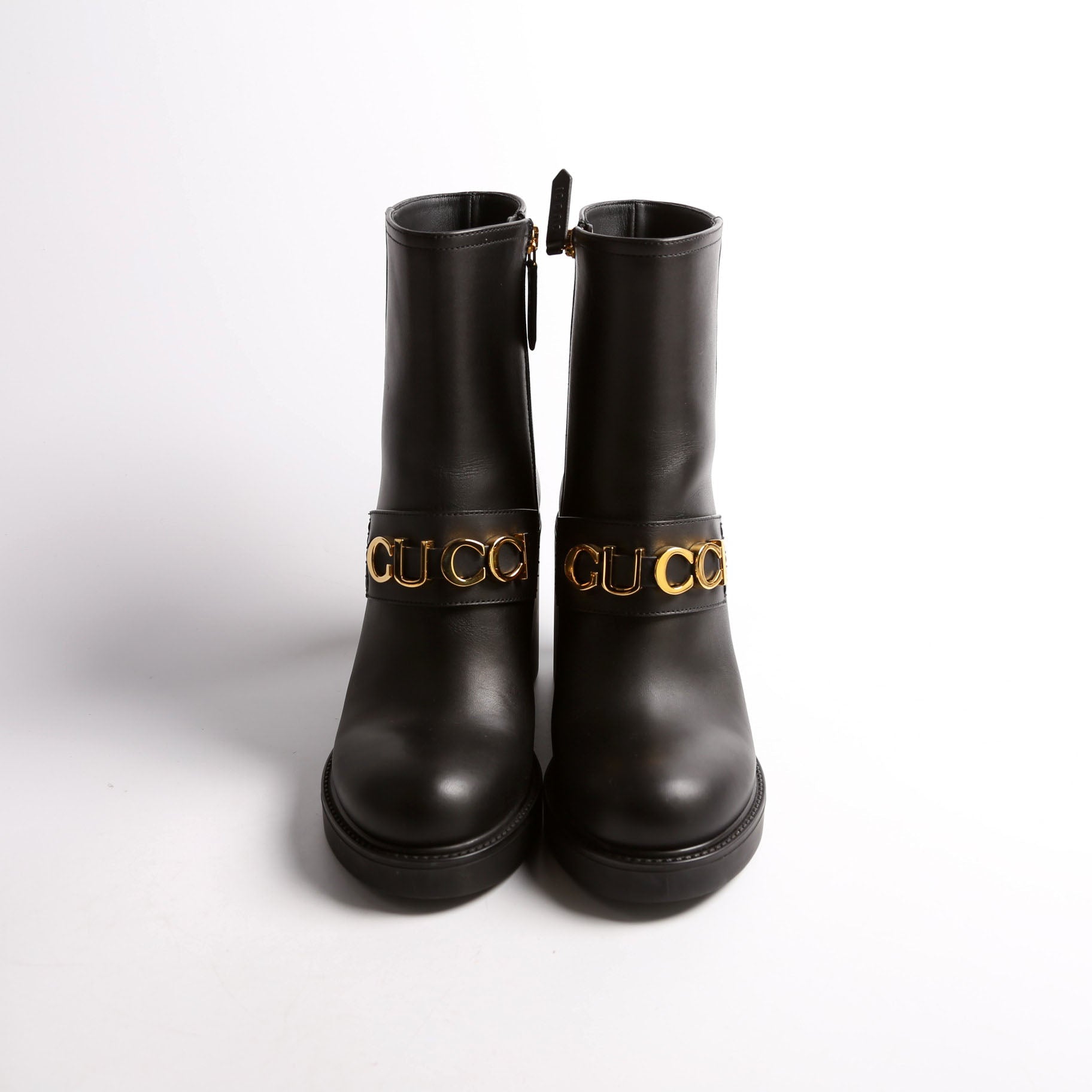 Logo Cara Ankle Boots Size 37.5