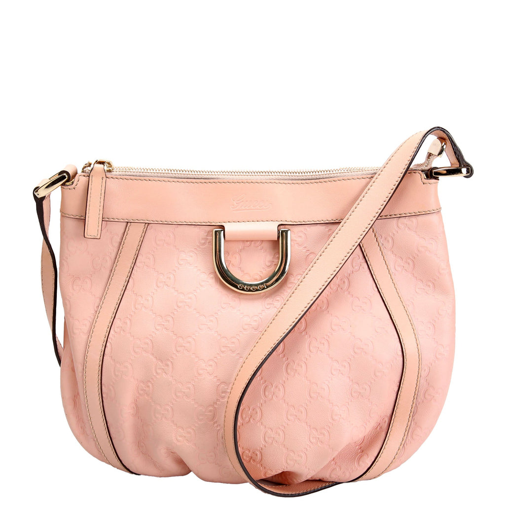 Gucci 203257 D Ring Crossbody Pink
