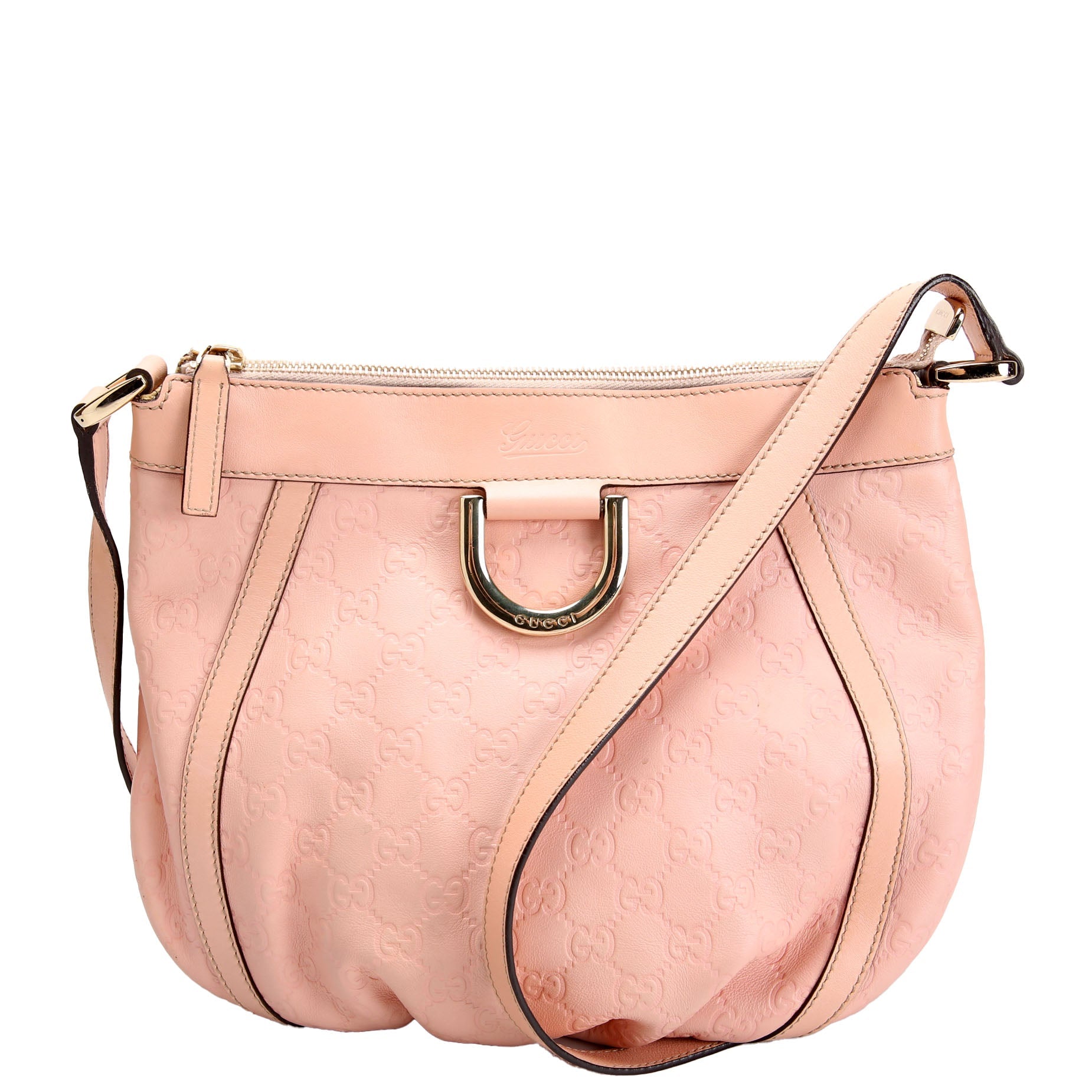Gucci 203257 D Ring Crossbody Pink