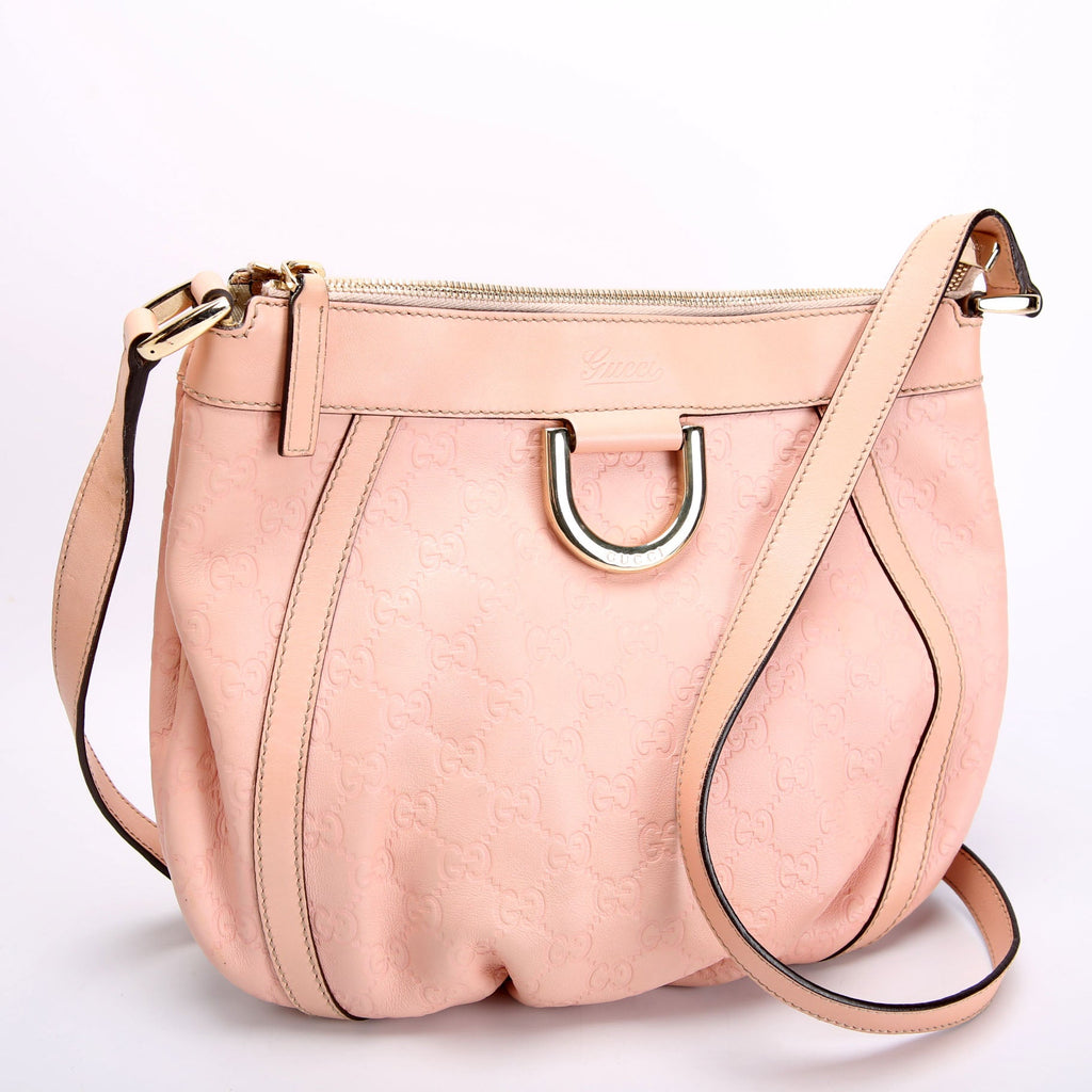 Gucci 203257 D Ring Crossbody Pink