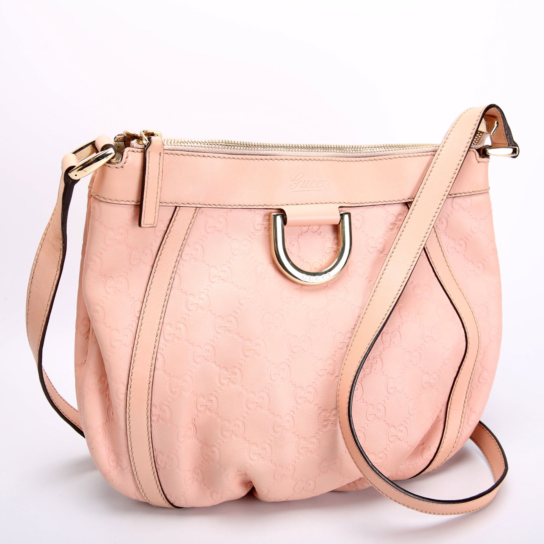 Gucci 203257 D Ring Crossbody Pink