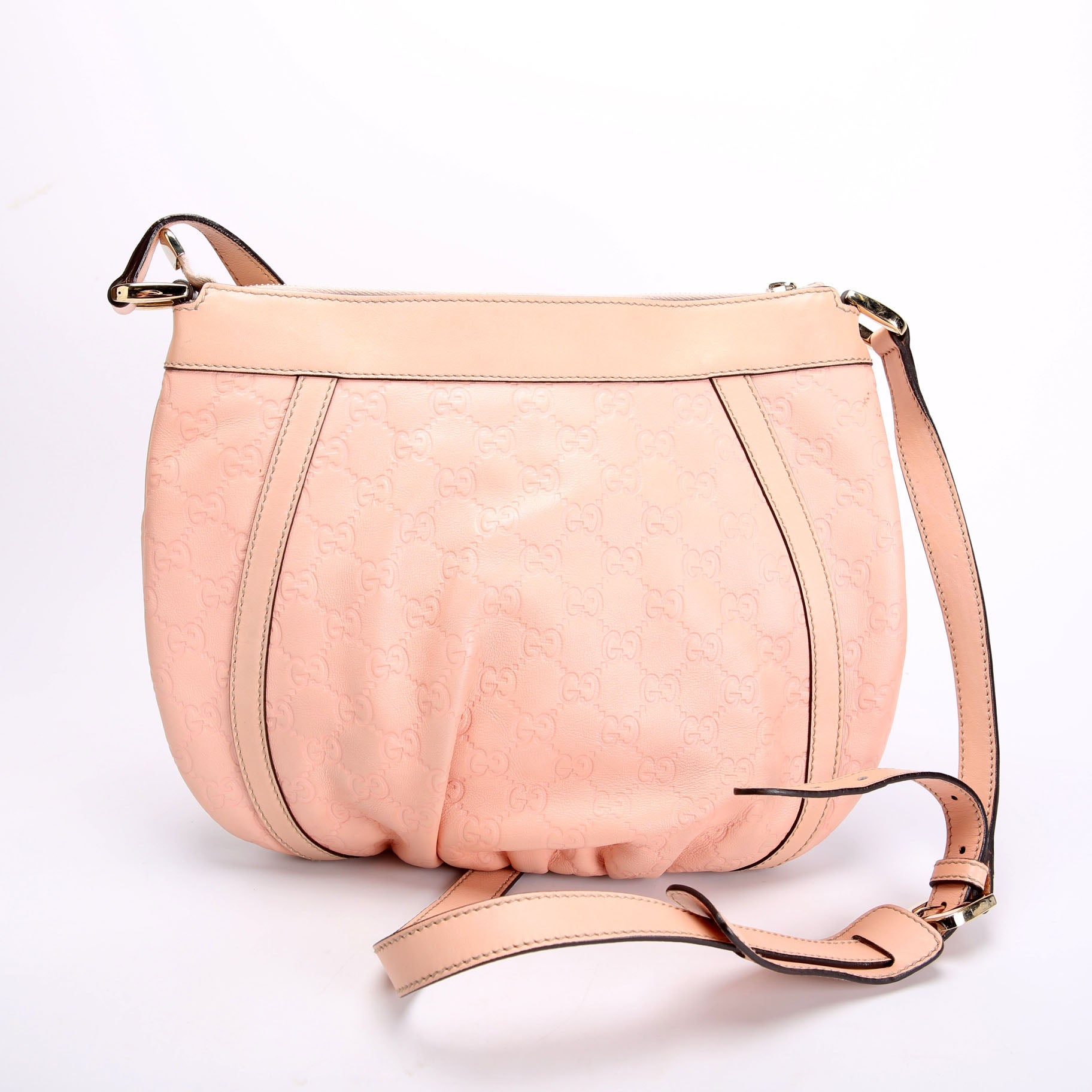 Gucci 203257 D Ring Crossbody Pink