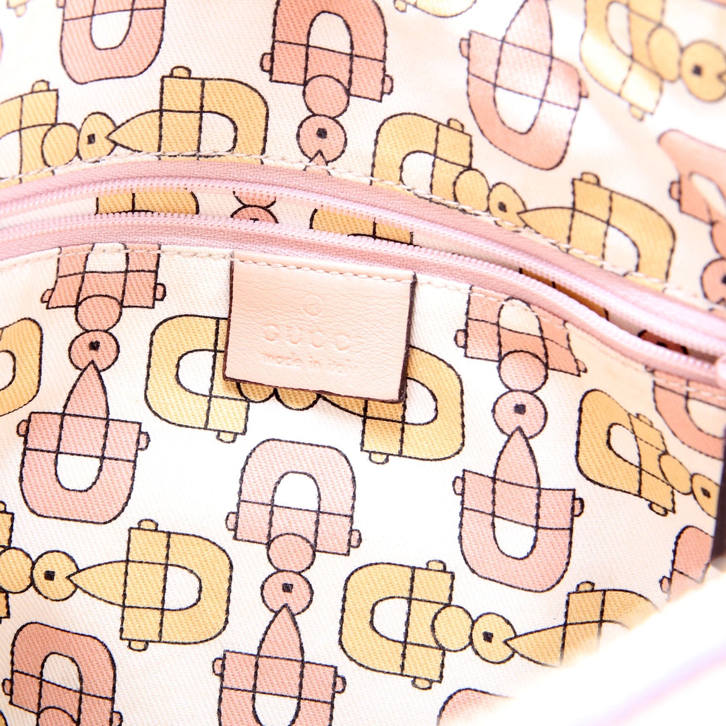 Gucci 203257 D Ring Crossbody Pink
