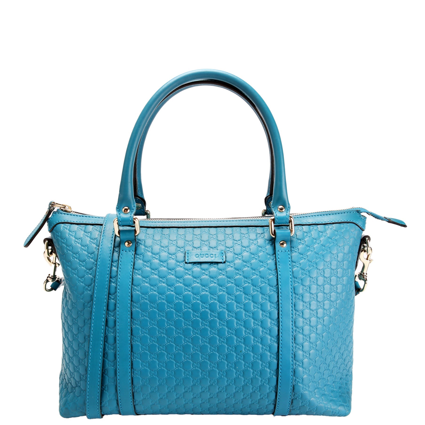 449656 Marguax Satchel Micrio Guccissima Teal