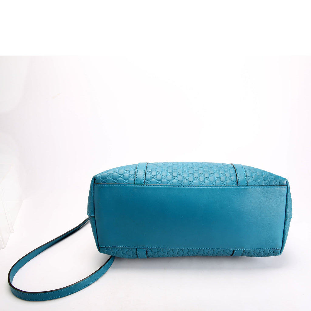449656 Marguax Satchel Micrio Guccissima Teal