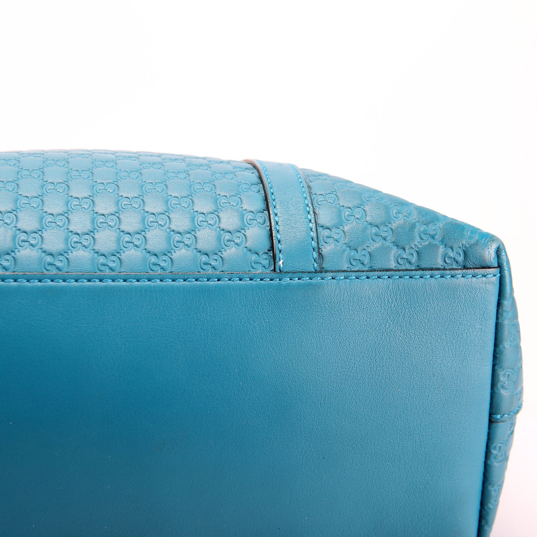 449656 Marguax Satchel Micrio Guccissima Teal