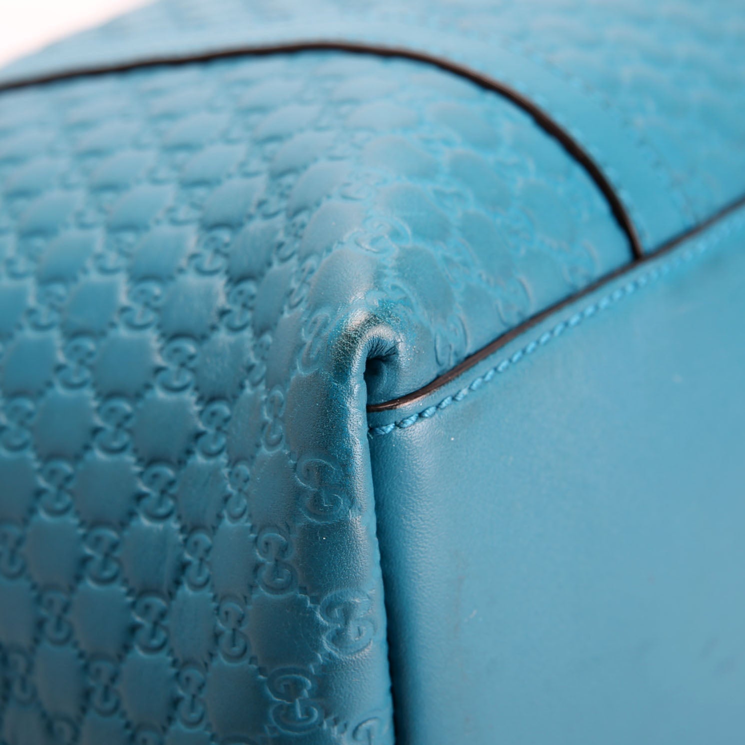 449656 Marguax Satchel Micrio Guccissima Teal